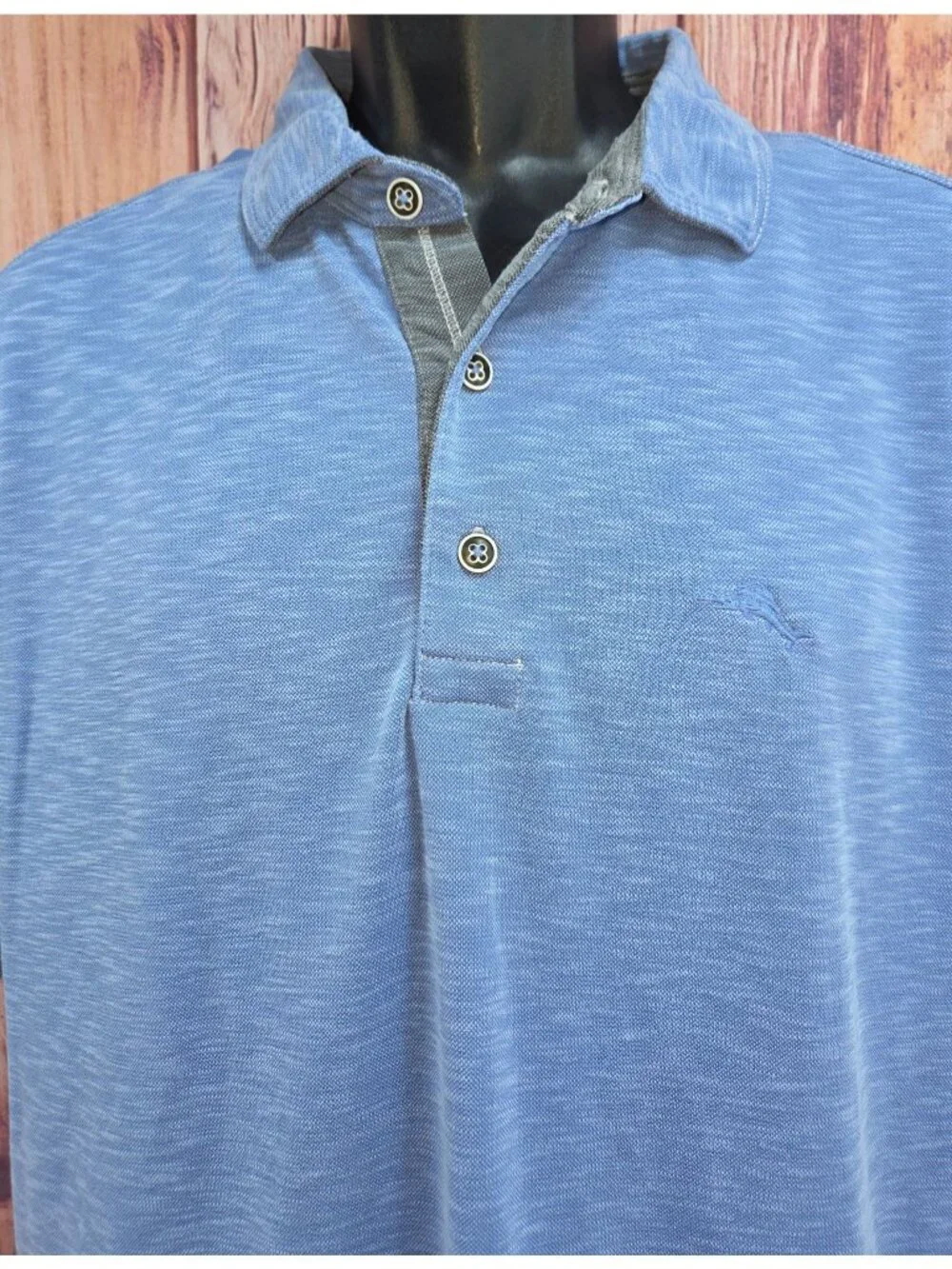 Tommy Bahama Mens Blue Polo Shirt Large Large